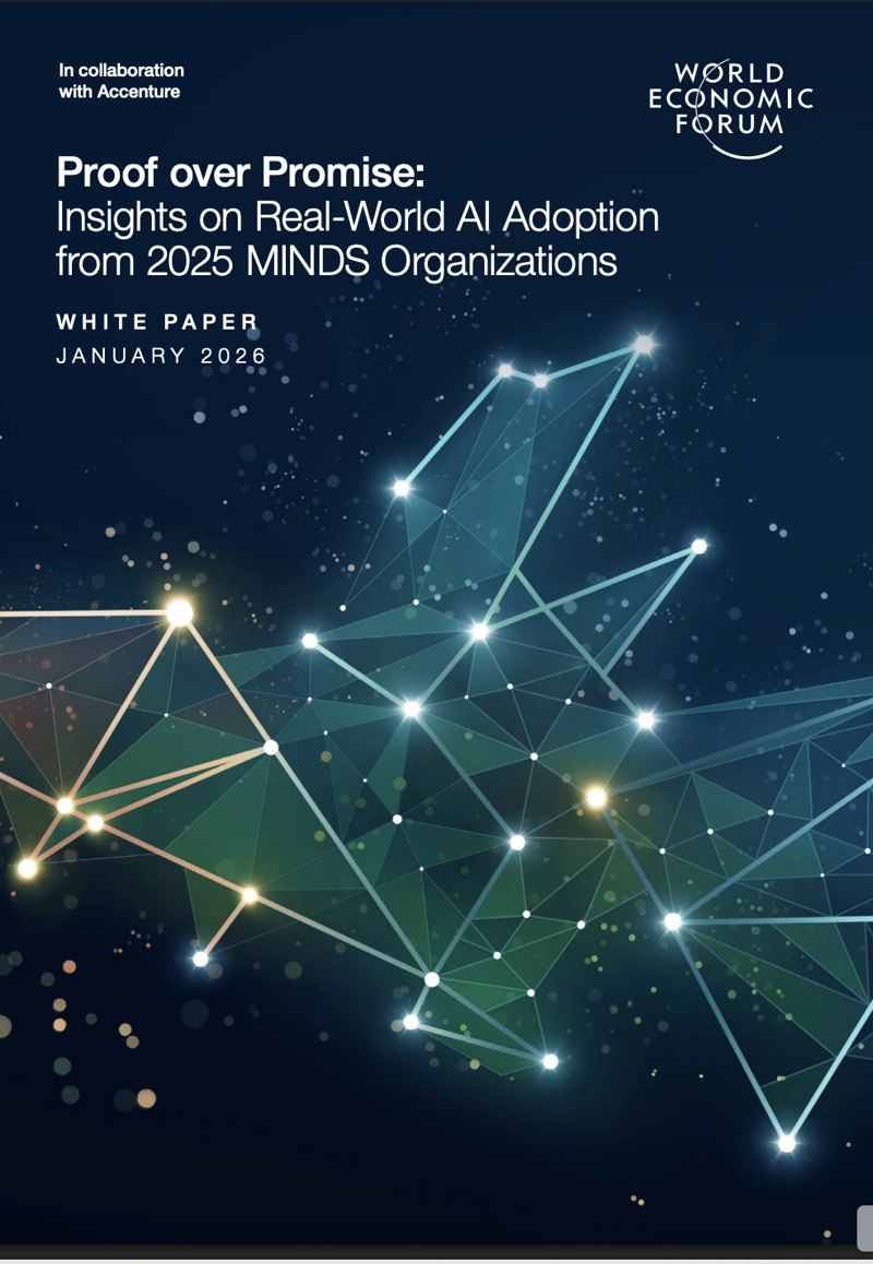 Cover of the WEF white paper Proof over Promise